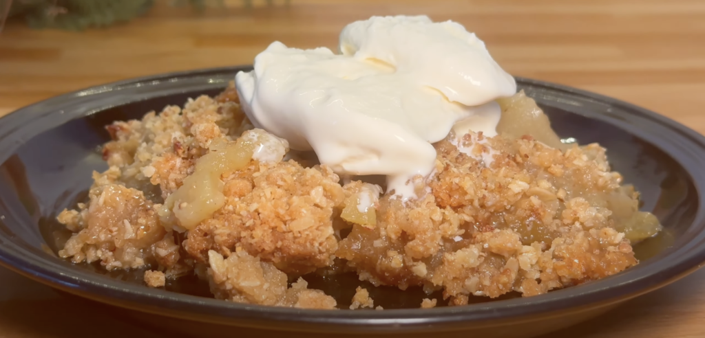 apple crisp a la mode